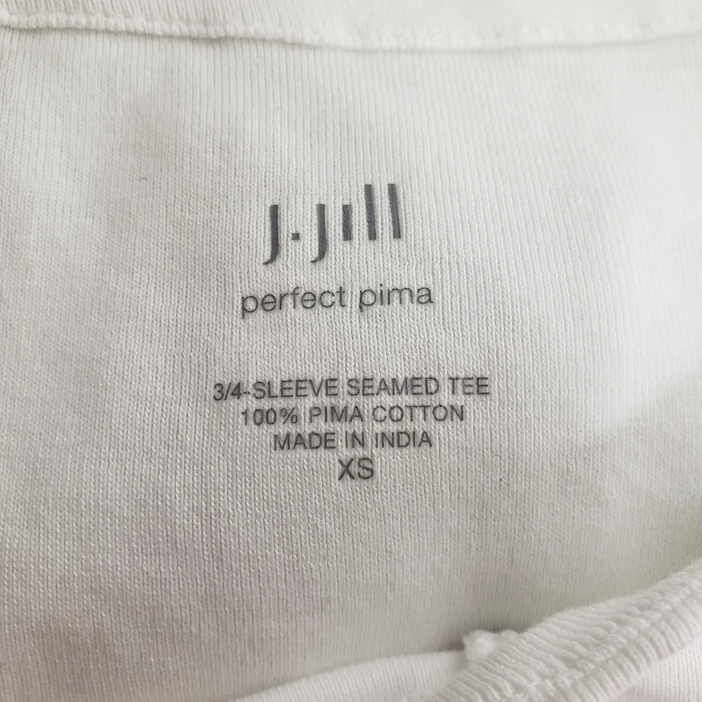 J. Jill Perfect Pima Seamed Tee - Picture 4 of 4